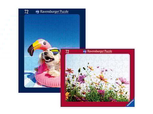 Rahmenpuzzle 72 Teile Fotopuzzle für Kinder Draufsicht